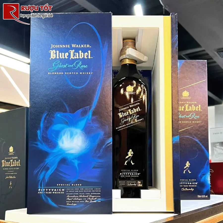 ruou johnnie walker blue ghost and rare pittyvaich quy hiem