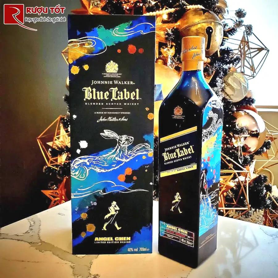 ruou johnnie walker blue label year of rabbit 40% 750ml scotland