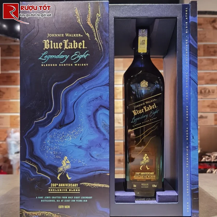 ruou johnnie walker legendary eight 43,8% 700ml quy hiem