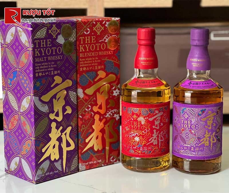 Rượu Kyoto Whisky Nishijin Ori Aka Obi