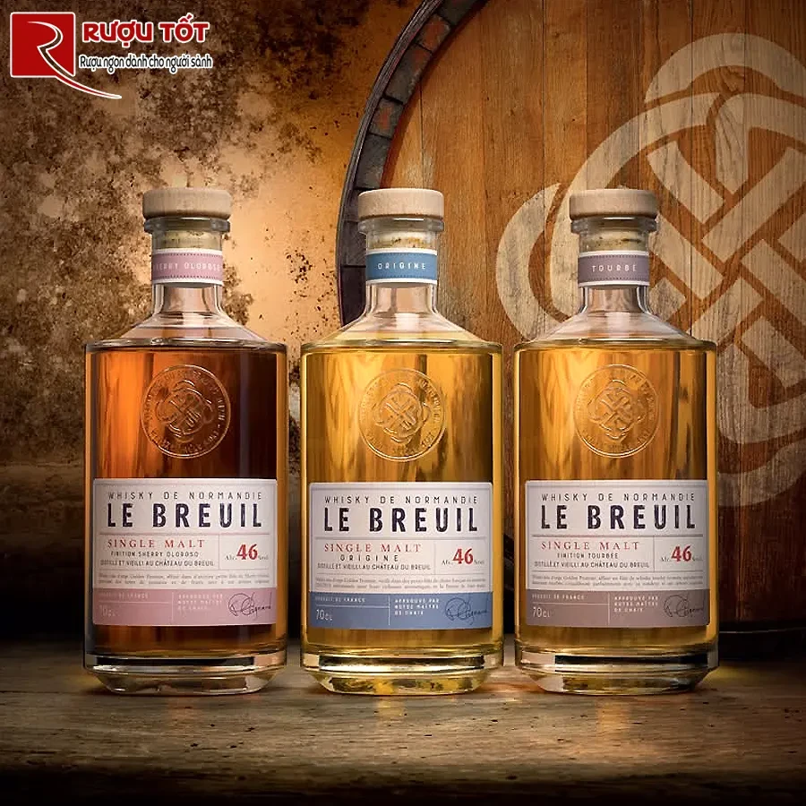 Rượu Le Breuil Origine Single Malt Whisky 70cl