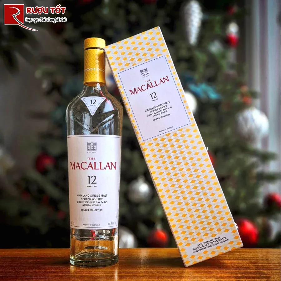 ruou macallan 12 colour collection 40% 700ml thuong hang