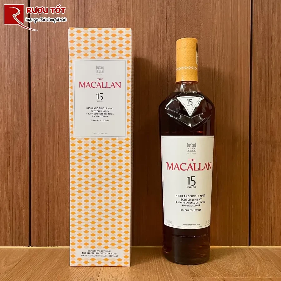 ruou macallan 15 colour collection 43% 700ml chat luong cao