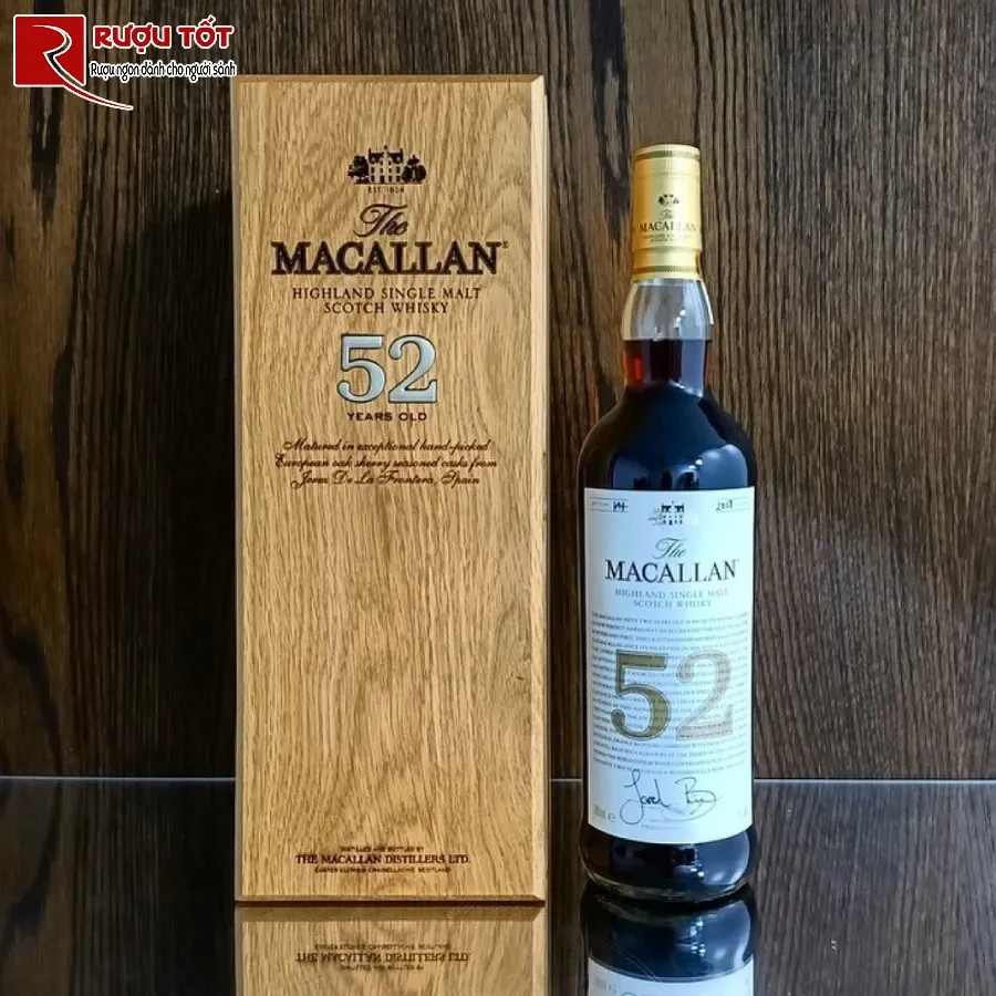 ruou Macallan 52 gia bao nhieu hien nay
