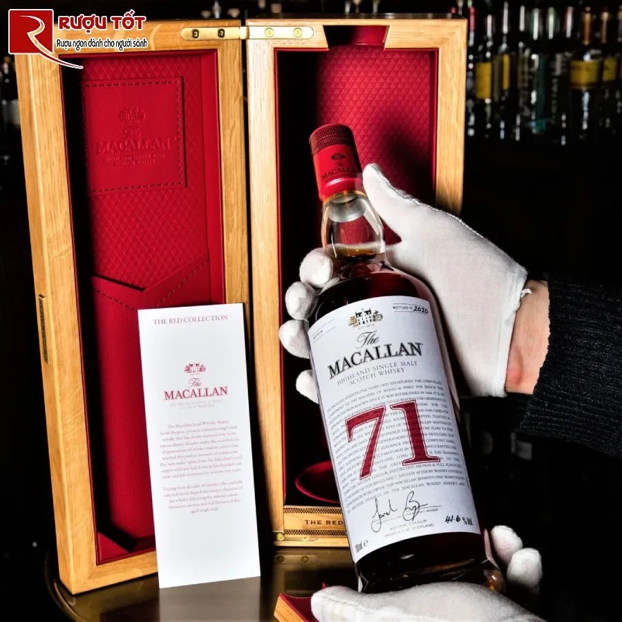 ruou macallan 71 red collection 41,6% 700ml dang cap quy hiem