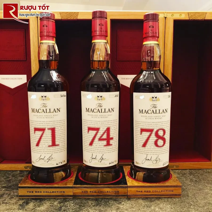 ruou macallan 74 red collection 42,6% 700ml quy hiem