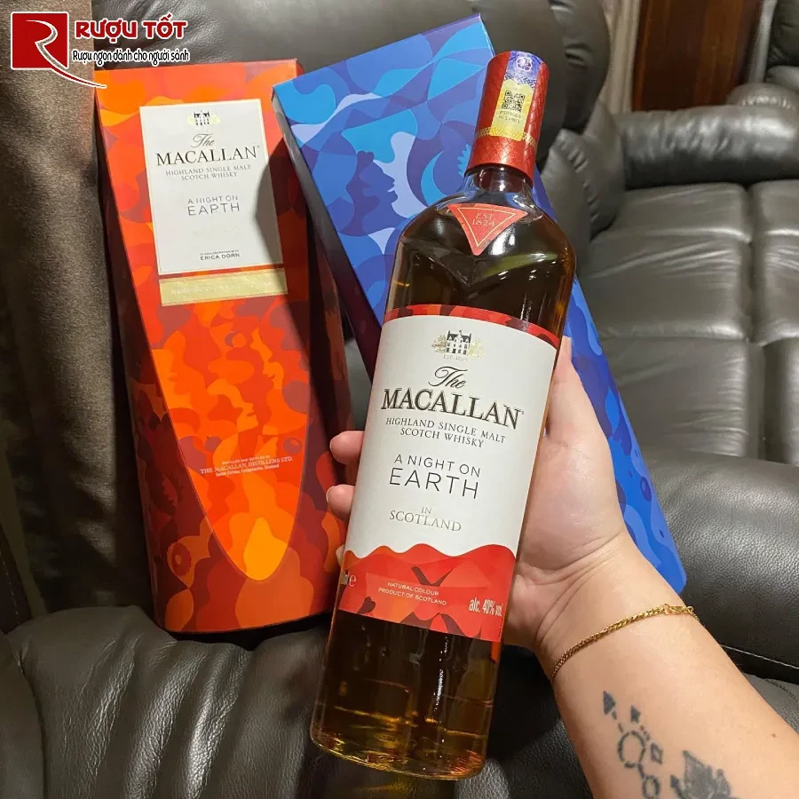 ruou macallan a night on earth the journey 2023 700ml 43%