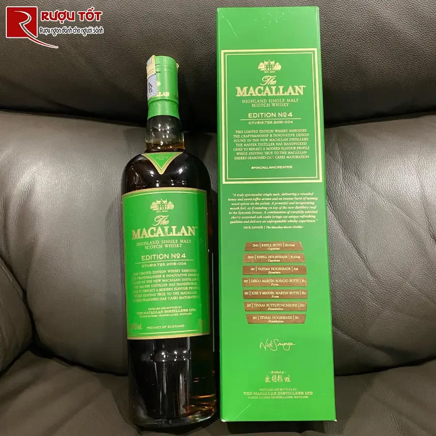 ruou macallan edition no 4 700ml 48,4% scotland