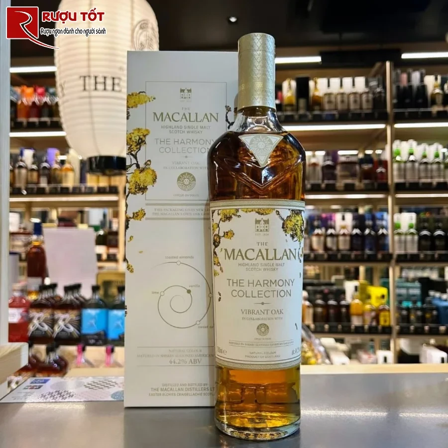 ruou macallan harmony collection vibrant oak 44,2% 700ml cao cap