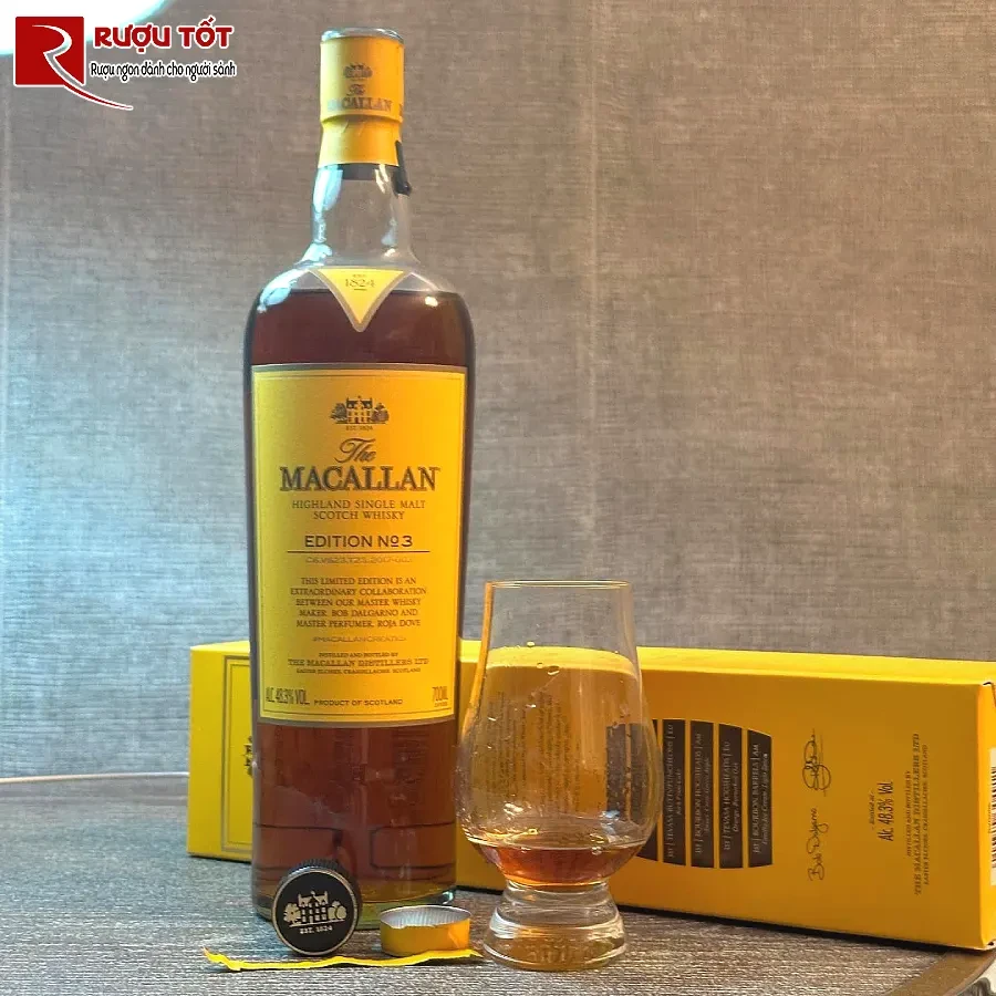 ruou macallan no 3 48,3% 700ml chinh hang sang trong