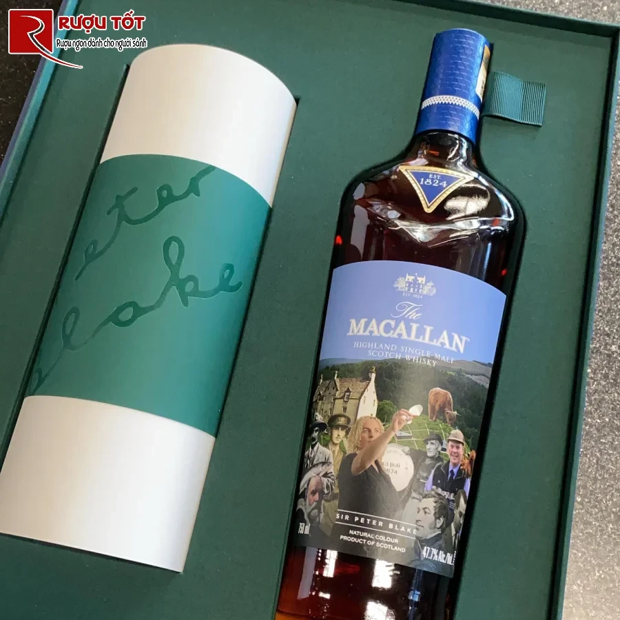 ruou macallan sir peter blake tier b 47,7% 700ml chat luong