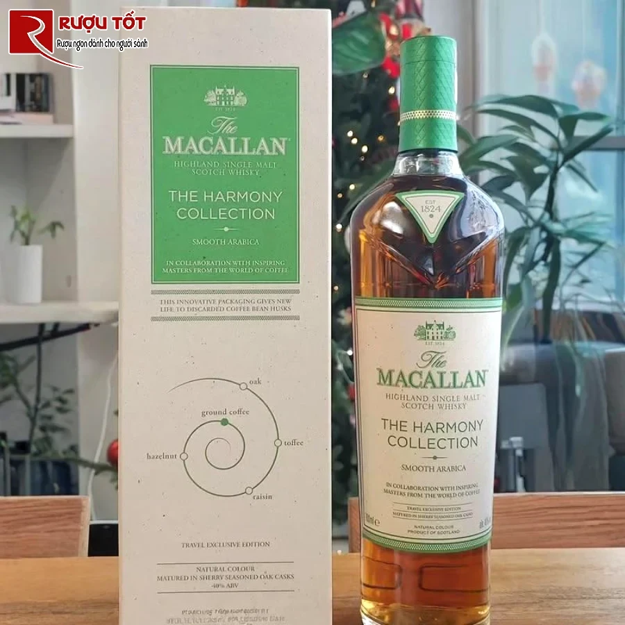 ruou macallan smooth arabica harmony collection 700ml 40%