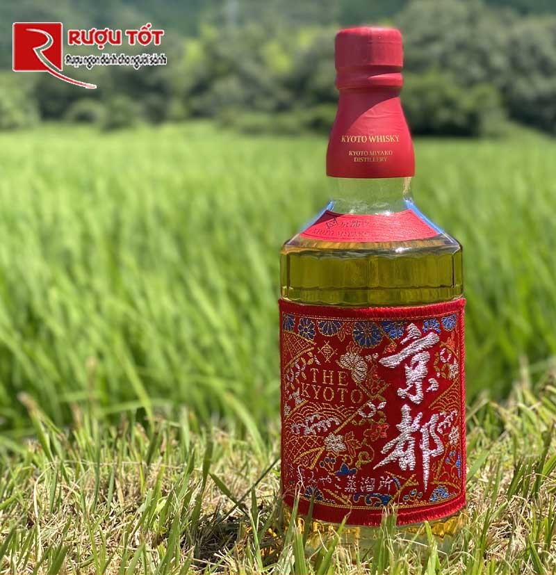 Rượu Nhật Kyoto Whisky Nishijin Ori Aka Obi