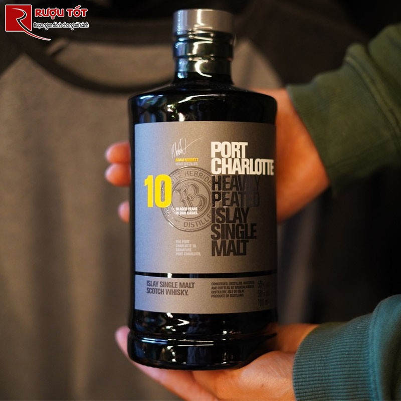 Rượu Port Charlotte Heavily Peated 10