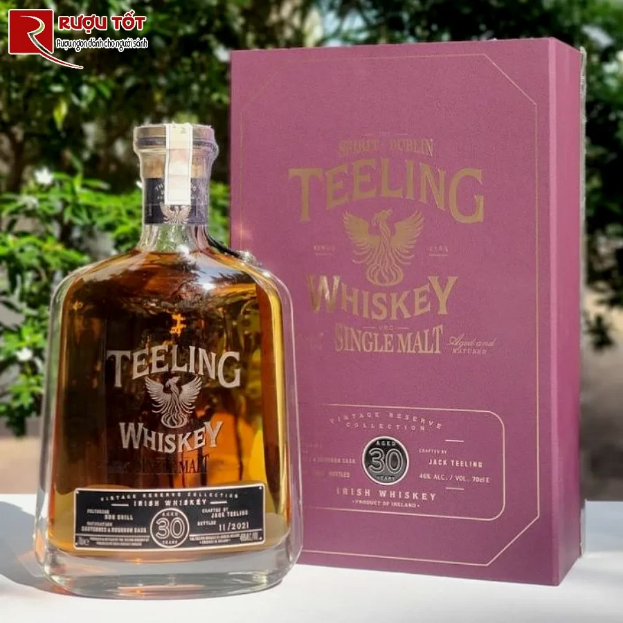 ruou teeling 30 year old single malt 46% 700ml
