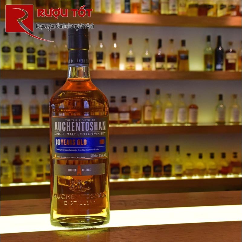 Rượu Whisky Auchentoshan 18 năm chính hãng
