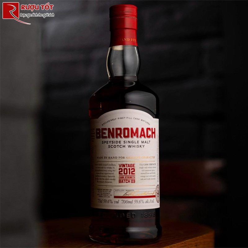 Rượu Whisky Benromach 2012 Cask Strength Batch 3