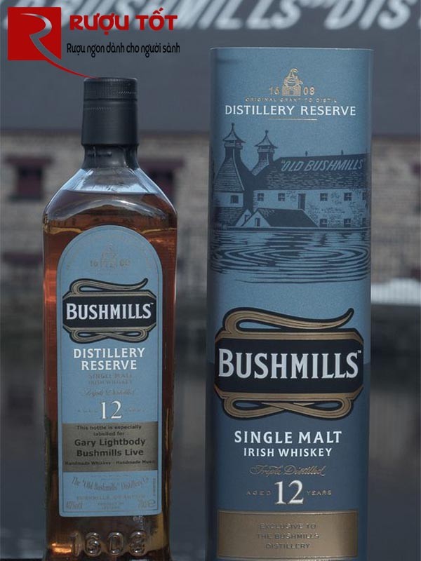 Rượu Whisky BushMills 12 năm chính hãng