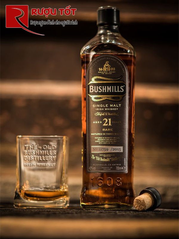 Rượu Whisky BushMills 21 cao cấp