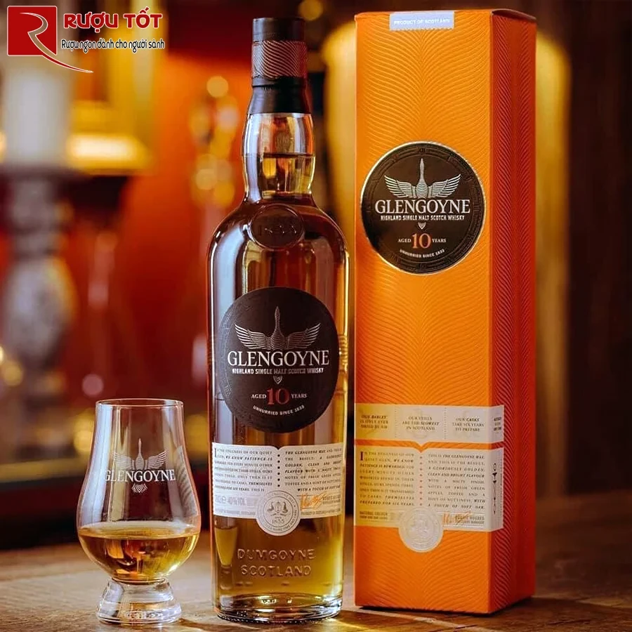 Rượu Whisky Glengoyne 10-1