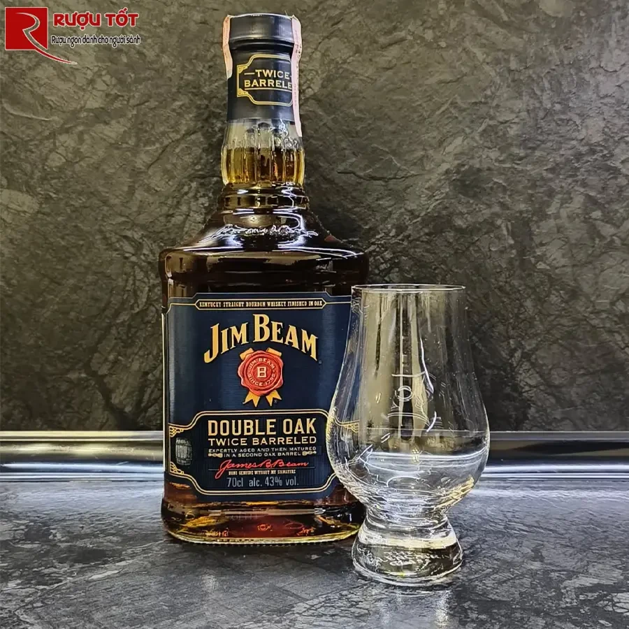 ruou whisky jim beam double oak
