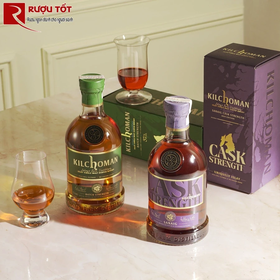 Rượu Whisky Kilchoman Sanaig Cask Strength