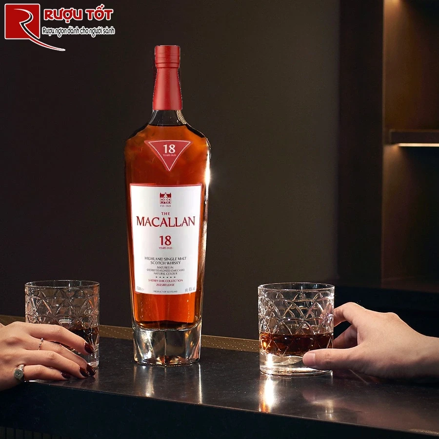 Rượu whisky Macallan 18 Sherry 2025