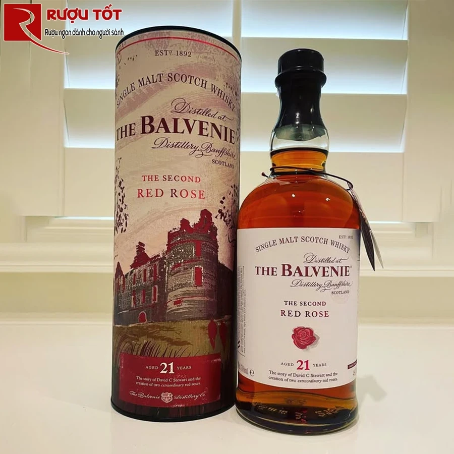 Whisky Balvenie 21 Red Rose