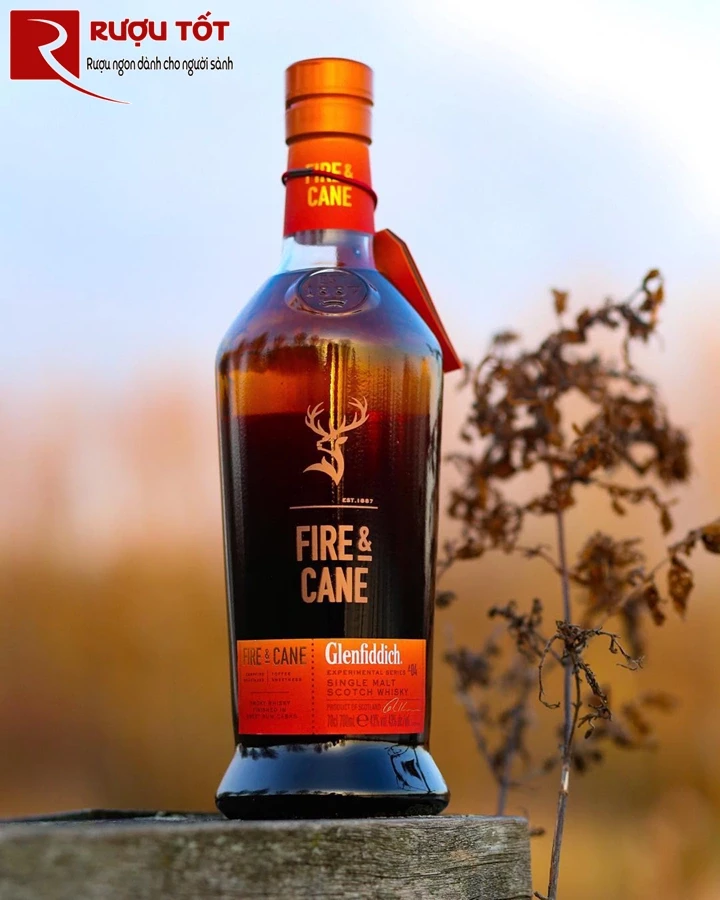 whisky Glenfiddich Fire & Cane