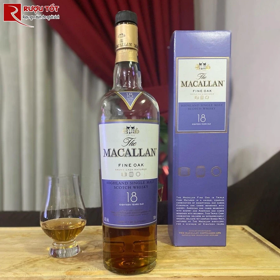 Whisky Macallan 18 Fine Oak