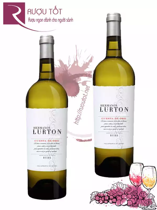 Rượu vang trắng Hermanos Lurton Cuesta De Oro Rueda Verdejo