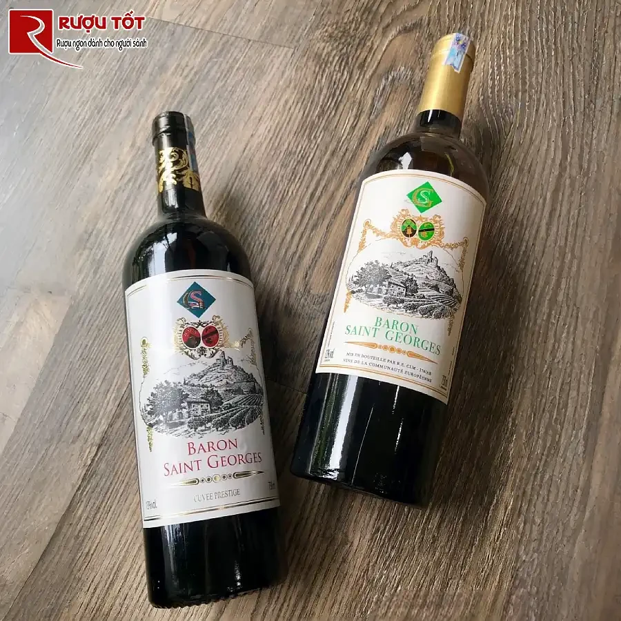ruou baron saint georges white tây ban nha de uong gia tot