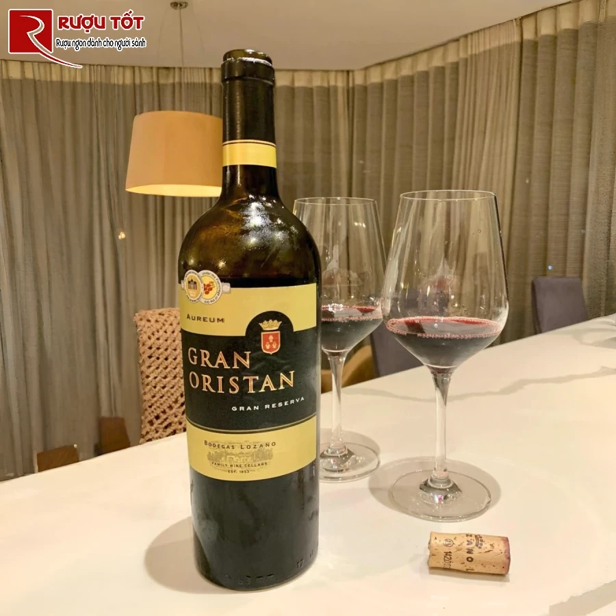 ruou gran oristan gran reserva bodegas lozano tay ban nha