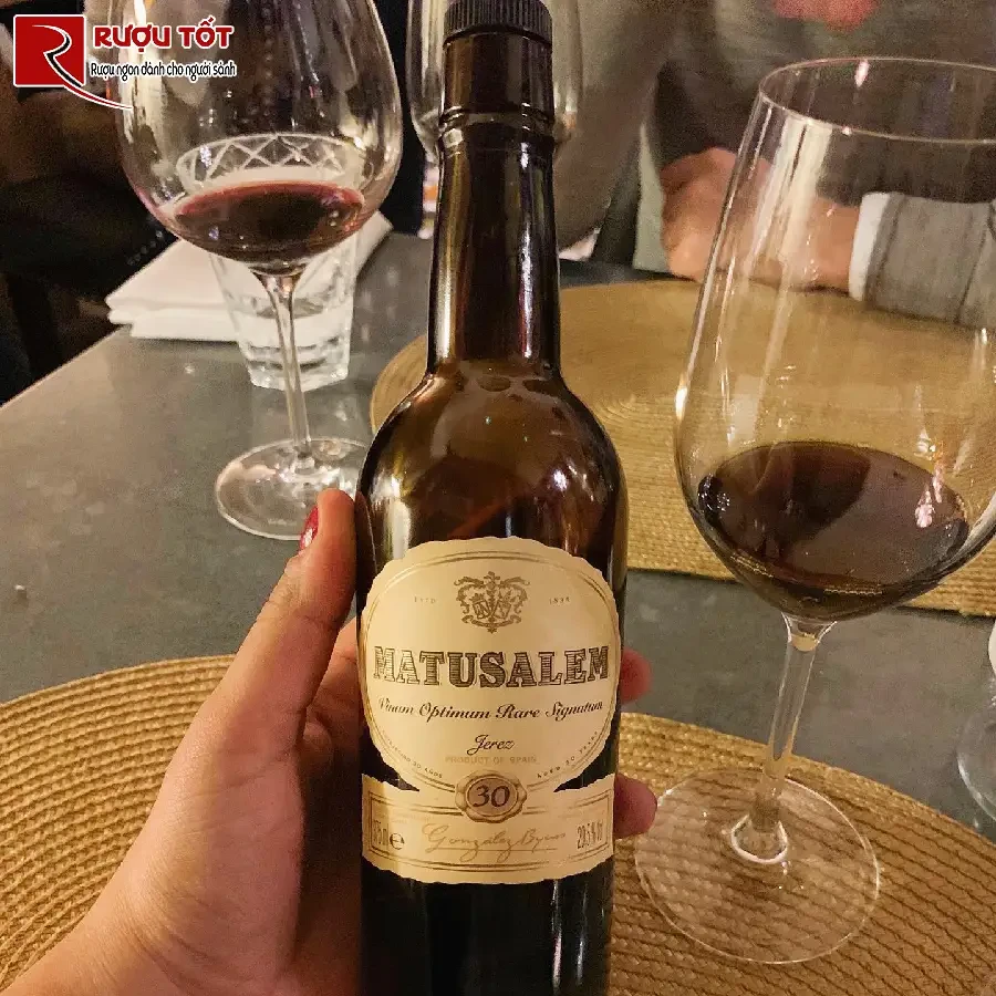 ruou matusalem vinum optimum rare signatum