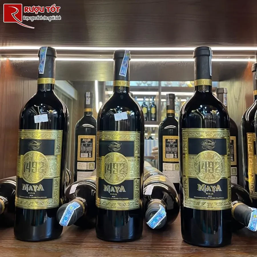 ruou maya rioja 1492 750ml 14,5% nhap khau tay ban nha