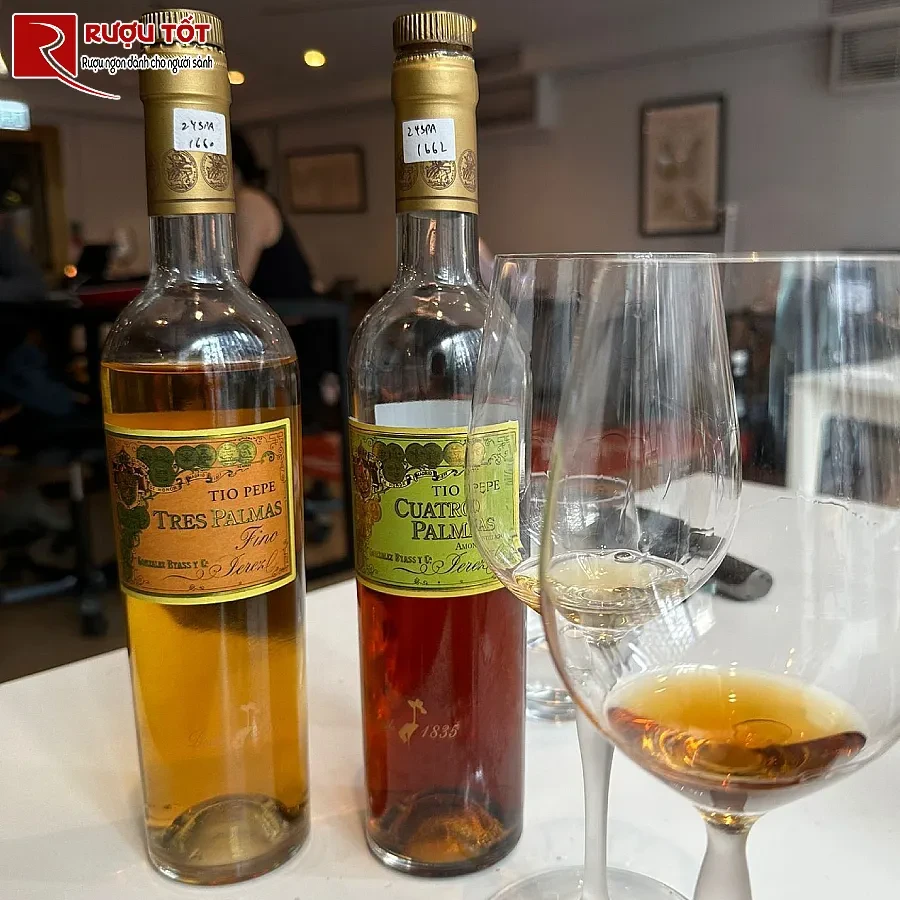 ruou vang cuatro palmas amontillado