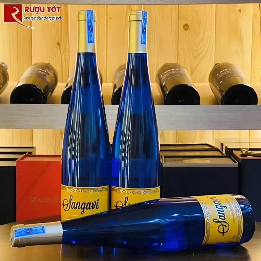 ruou vang sangavi moscatel white sweet 5,5% 750ml xuat xu tay ban nha