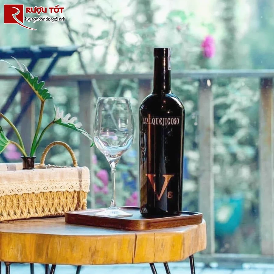ruou vang valquejigoso v8 750ml 15,5% nhap khau tay ban nha
