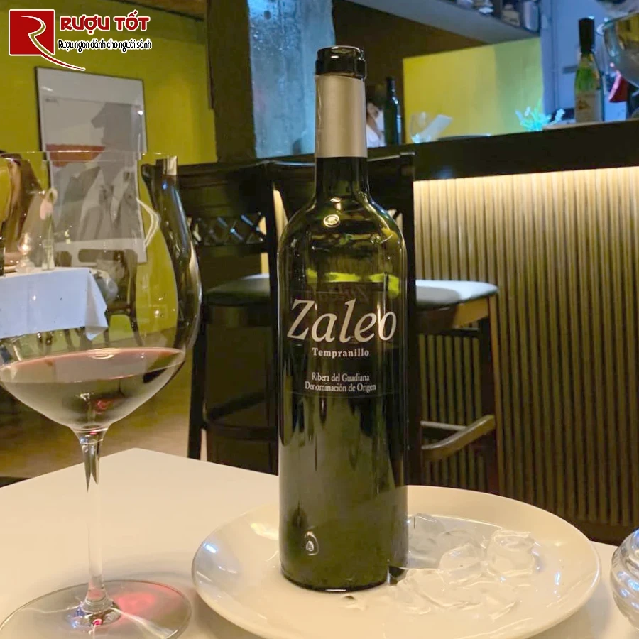 ruou zaleo tempranillo ribera del guadiana 750ml 14%
