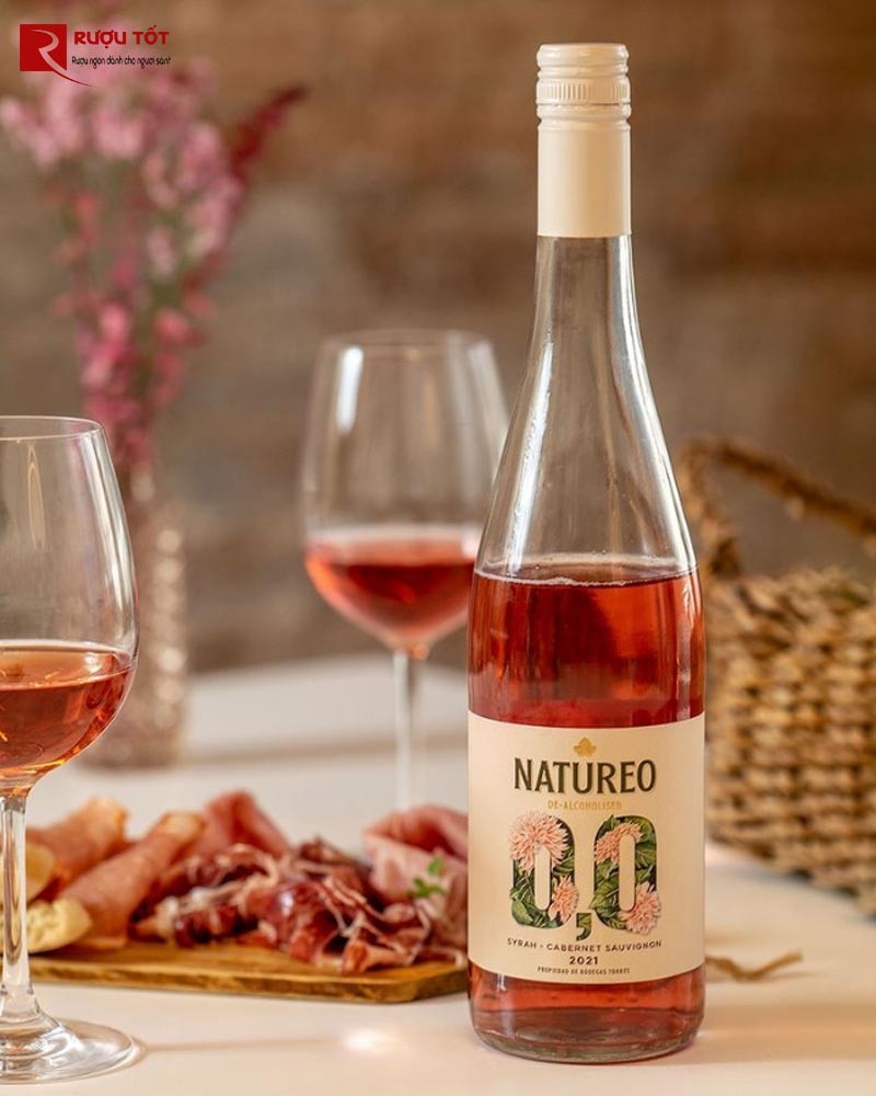 vang hồng Natureo 0,0% De - Alcoholized Cabernet Sauvignon Syrah