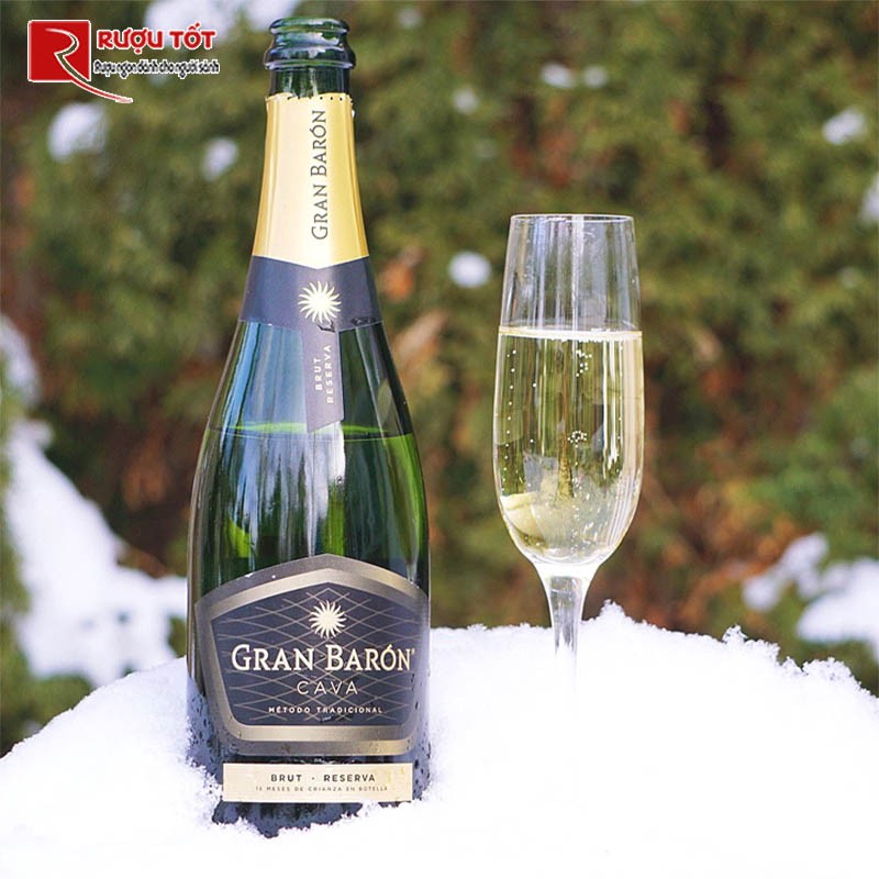 Vang trắng Gran Baron Cava Brut RESERVA