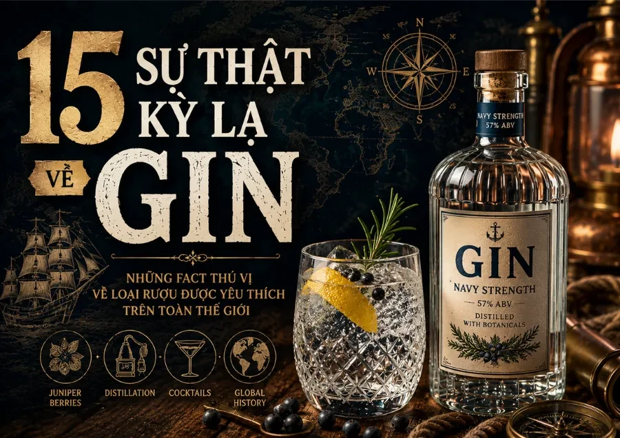 15 Sự Thật Kỳ Lạ Về Gin Mà Ngay Cả Người Sành Rượu Cũng Bất Ngờ