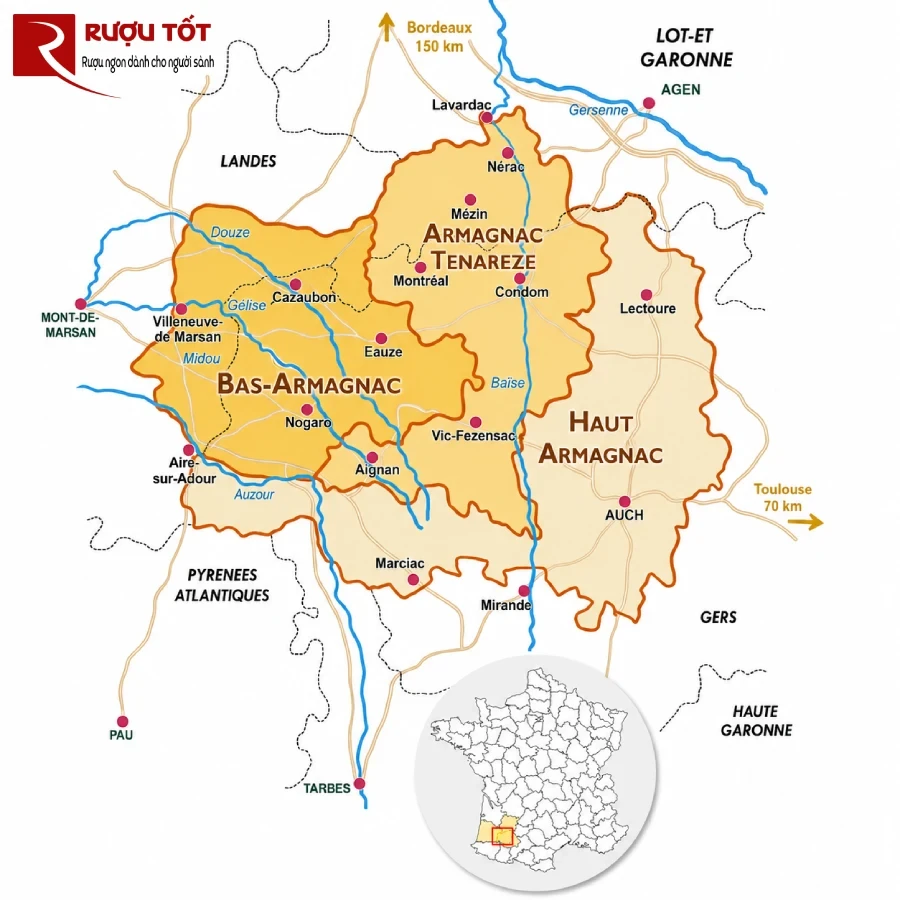 3 tieu vung san armagnac xuat