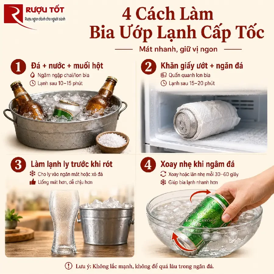 4 cach lam bia uop lanh cap toc