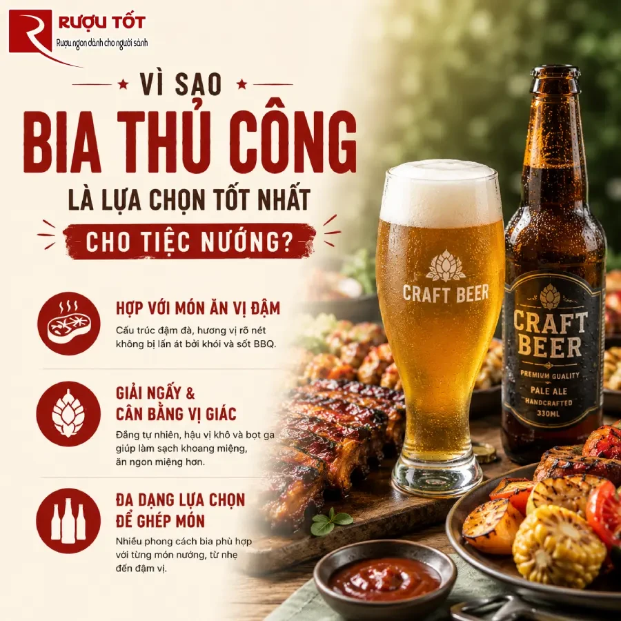 bia thu cong ngon nhat de mang den bua tiec nuong