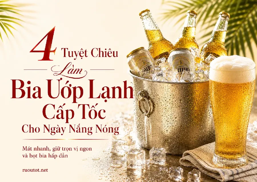 4 Tuyệt Chiêu Làm Bia Ướp Lạnh Cấp Tốc Cho Ngày Nắng Nóng