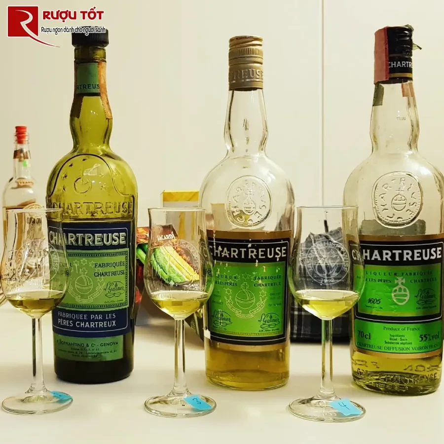 Các loại rượu Chartreuse