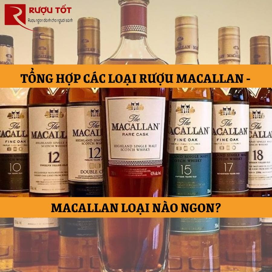 Tổng hợp các loại rượu Macallan - Macallan loại nào ngon?