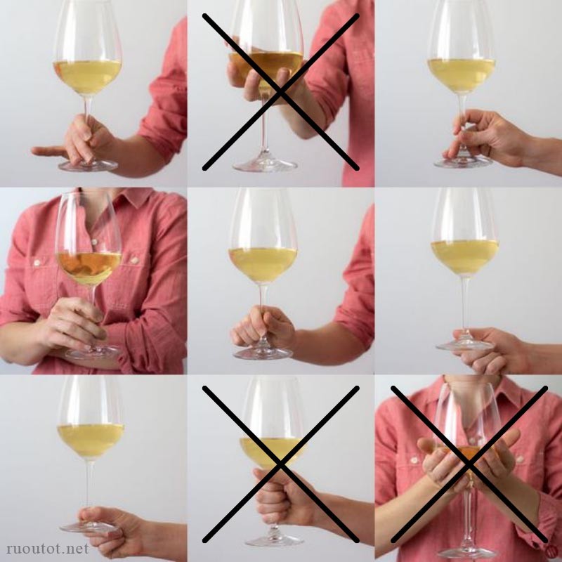 Cách cầm ly rượu vang sang chảnh