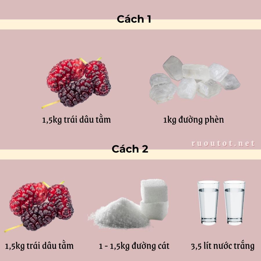 cách ngâm dâu tằm đường phèn